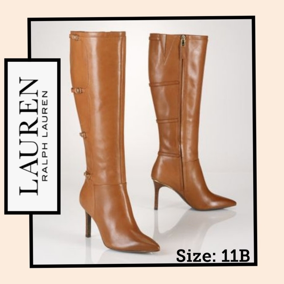 ralph lauren cognac boots